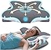 Cervical Neck Pillow for Pain Relief Sleeping Adjustable Ergonomic Contour Side Sleeper Pillows Cozy Sleeping Orthopedic Memory Foam Pillows for Side Back Stomach Sleeper