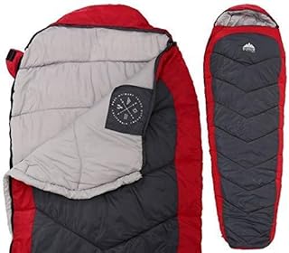 Mummy Sleeping Bag - Hooded Sleeping Bags w/Compression Sack for Adults for Summer, Mild & Winter Weather - XL Sleeping Sack for Backpacking, Camping & Hiking - Lighweight & Waterproof - 40F - 65F