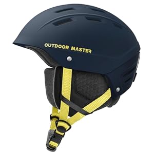 OutdoorMaster Kelvin II Unisex Skihelm - Schneesporthelm für Skifahren/Snowboard mit Belüftungssystem, Schneehelm für Herren, Damen & Jugend