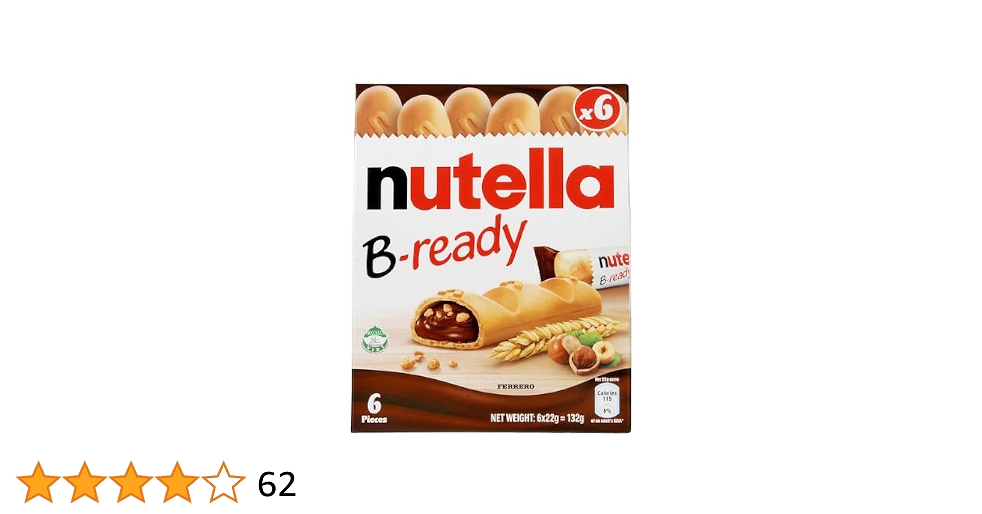 Amazon.co.jp: nutella ヌテラ Bready ビーレディ クリーミーな