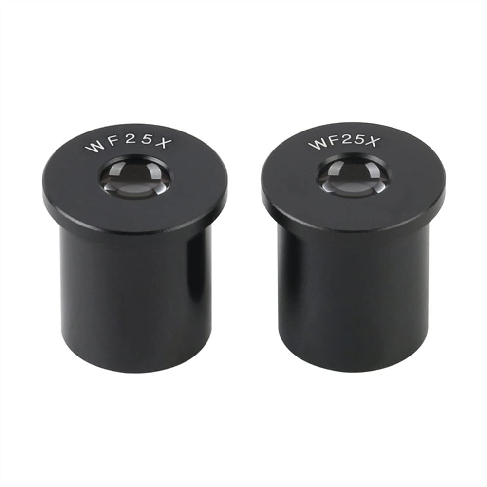 Accessori per microscopi WF5X 10X 16X 20X 25X 30X Oculare grandangolare for microscopio Stereo Biologico Montaggio 23,2 mm Vetro Ottico Alto Eyepiont Durata e Prestazioni affidabili(WF25X 2PCS)