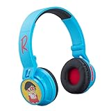 eKids Ryans World Kids Bluetooth Head Phones, Wireless Headphones with Microphone Includes Aux Cord, Volume Reduced Kids Foldable Headphones for School, Home, or Travel