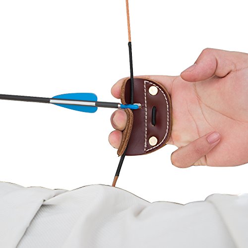 Irq Cowhide Leather Archery Finger Tab For Archery, Traditional Style Archery Tab Finger Protector, Handmade Archery Tabs For Hunting & Target Practice #TOP5