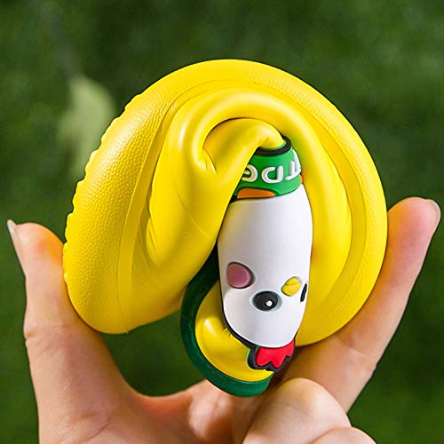 EnJoCho Toddler Rain Boots for Kids,Unisex Kids Shoes for Boys Girls Cartoon Rubber Waterproof Rain Shoes Rain Boots (Yellow-01, 4-5 Years)4