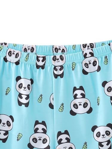 Image of YIJIU Women Short Sleeve Tee and Shorts Pajama Set Cute Alpaca Print Sleepwear