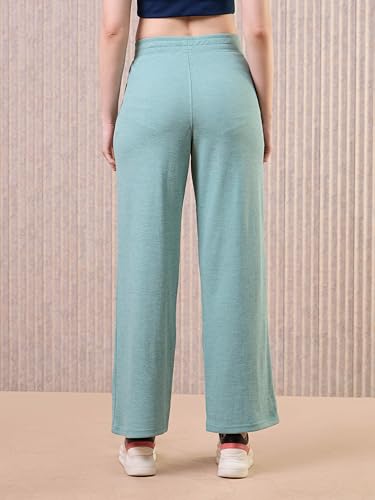 Image of TECHNOSPORT Women's Relaxed Fit Mid Rise Track Pant