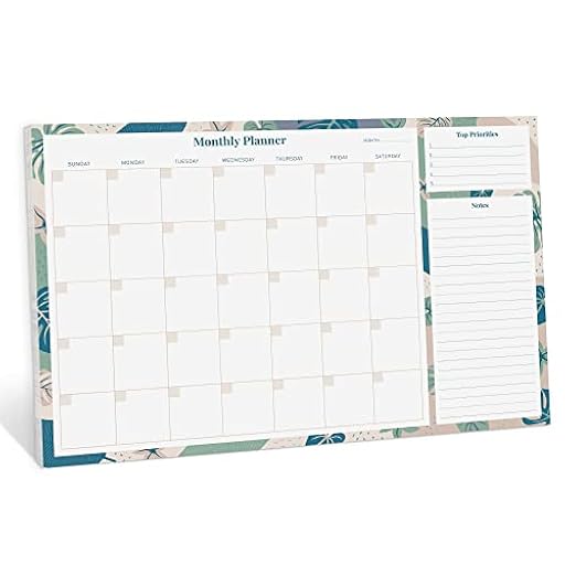 Rileys Planificador Mensual A3 - Organizador Mensual sin Fecha con 52 Hojas Desechables 42 cm x 29 cm - Planner Mensual con Sección para Notas - Material Escolar Oficina y Papelería (Floral) | Ya disponible en tu tienda friki favorita! En mundofriki.es! Rileys Planificador Mensual A3 - Organizador Mensual sin Fecha con 52 Hojas Desechables 42 cm x 29 cm - Planner Mensual con Sección para Notas - Material Escolar Oficina y Papelería (Floral) | Ya disponible en tu tienda friki favorita! En mundofriki.es!