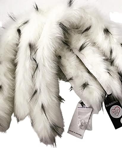 Collar Trim Faux Fur Royal White for coat parka hood2