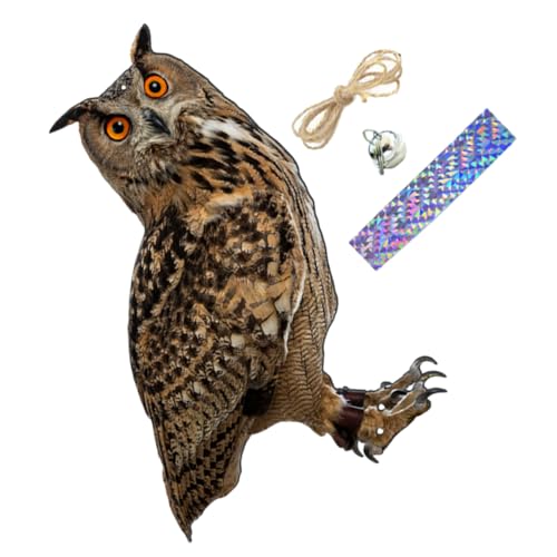 Pendentif hibou effrayant d'oiseau pour porche et grange agricole