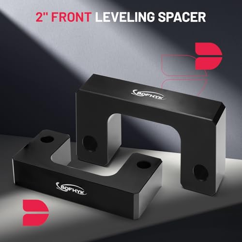 Image of BDFHYK 2 inch Front Leveling Lift Kit Compatible with 2007-2021 Silverado 1500 /Tahoe /Avalanche 1500 /Suburban 1500 | Yukon Sierra 1500 /Yukon XL 1500 Front Lift Spacers 2 Pack