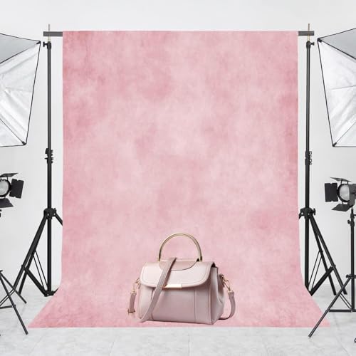 Image of Abstract Pink 5x7ft Professional Photography Backdrop for Adult Portrait Photo Props Booth Background Photoshoot Studio with Thick Ployester Fabric Roller Pocket on Top