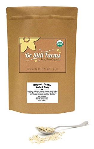 Be Still Farms Organic Quick Rolled Oats (5lb) Rolled Oats - Organic Quick Oats - Organic Rolled Oats Bulk - Make into Rolled Oatmeal or Vegan Oatmeal - Organic Oatmeal Instant - Instant Rolled Oats