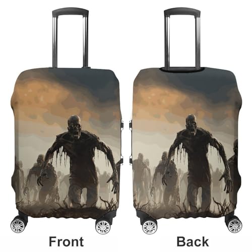 Carry on Luggage Cover Many Zombie Suitcase Covers for Luggages Tsa Approved Travel Luggage Sleeve Protector Elastic Suitcase Protector Anti-Scratch Washable Fits 19-30 Inch Case -L3