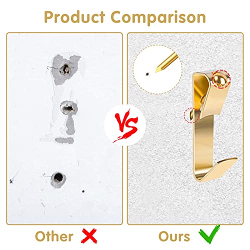 50Pcs Picture Hanging Kit 100Lb Metal Picture Hangers Professional Picture Hanging Hooks With Nails For Picture Frame Mirror Wall Painting Portraits Hanging Decoration #TOP4