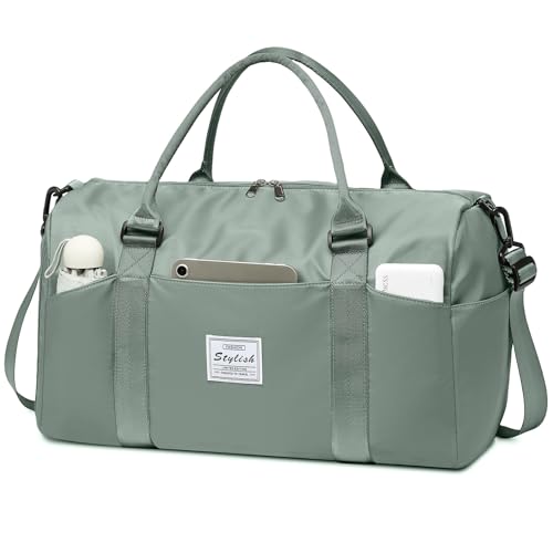 Image of Travel Duffle Bag, Weekender Bag with Shoe Compartment, Carry On Tote Bags for Women, Travel Essentials Sport Gym Bag for Men, Hospital Bag for Labor and Delivery, Overnight Bag with Trolley Sleeve