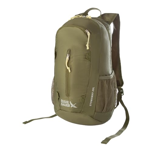 Image of Eddie Bauer Stowaway Packable Backpack | Travel | Outdoor | Lightweight | Foldable | Durable | Ripstop Polyester | 20L - Irish Green