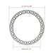 RCLIONS 4pcs Aluminum Replacement Wheel Rim Beadlock Ring for 1:10 RC Crawler Car 1.9