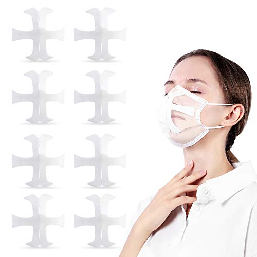 KONITY 3D Mask Bracket/Frame, Face Bracket for Mask, Internal Support Frame For Easier Breathing and Makeup Protection (8PCS) (One Size Fits All)
