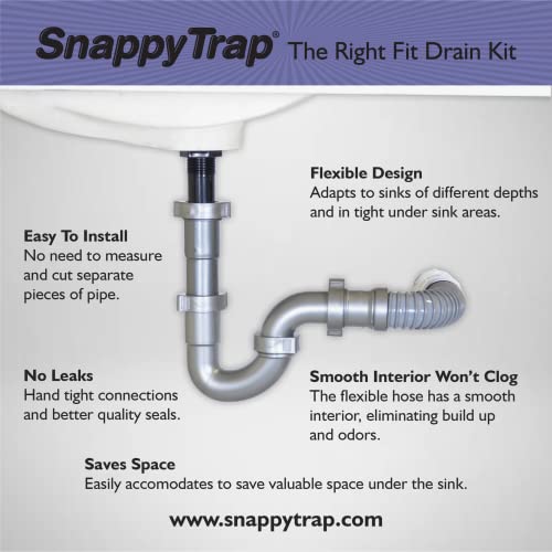 Snappy Trap Universal Drain Kit For Bathroom Sinks #TOP1