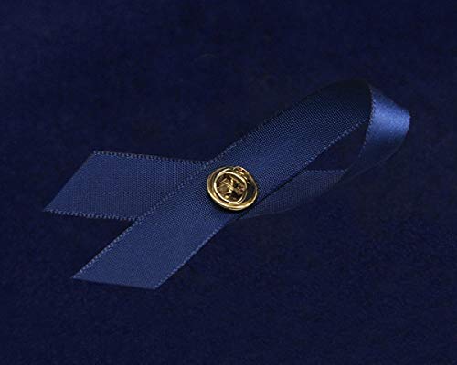 Image of 1 /2 /5 /10 /25 /50 /100pcs Satin Awareness Ribbon Pins (Pick your color), for Cancer & Disease Awareness, Bulk Quantities for Fundraising, Events, Gift Giving