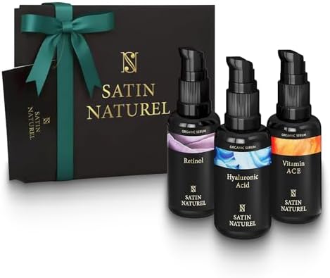 Satin Naturel Regalo de Lujo para Mujer – 3x30ml Sérum Vitamina C...