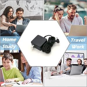 Miniatura 5 de 33W 1.75A 19V Cargador adaptador de CA compatible con Asus Chromebook C300M C300MA C300SA C300S C300S C300 C202 C202S C202SA C202SA-YS02 C202SA-YS01