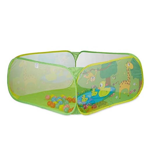 Relaxdays 10022475 Bollhav baby, fyrkantig bollpool med 50 bollar, popup-bollbassäng HxB 50 x 110 cm, BPA fri, från 6 M, flerfärgad