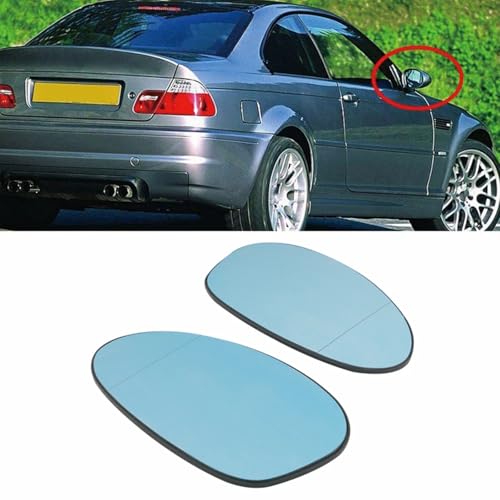 Miroir de rétroviseur chauffant contre la buée pour BMW E90 E46 - 4