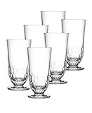 La Rochere Artois Iced Tea Glasses Set of 6 – Water, Juice, & Cocktail Glasses – Everyday or Special Occasions Drinking Glasses – Elegant & Modern Glassware Sets – Dishwasher Safe Glass Cups (13 Oz)
