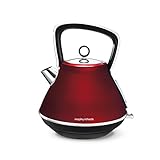 morphy richards wasserkocher aspect  Morphy Richards Wasserkocher evozieren Pyramidenkessel 100108 Traditioneller Wasserkocher Rot