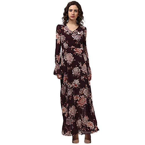Image of Harpa V-Neck Printed Dress
