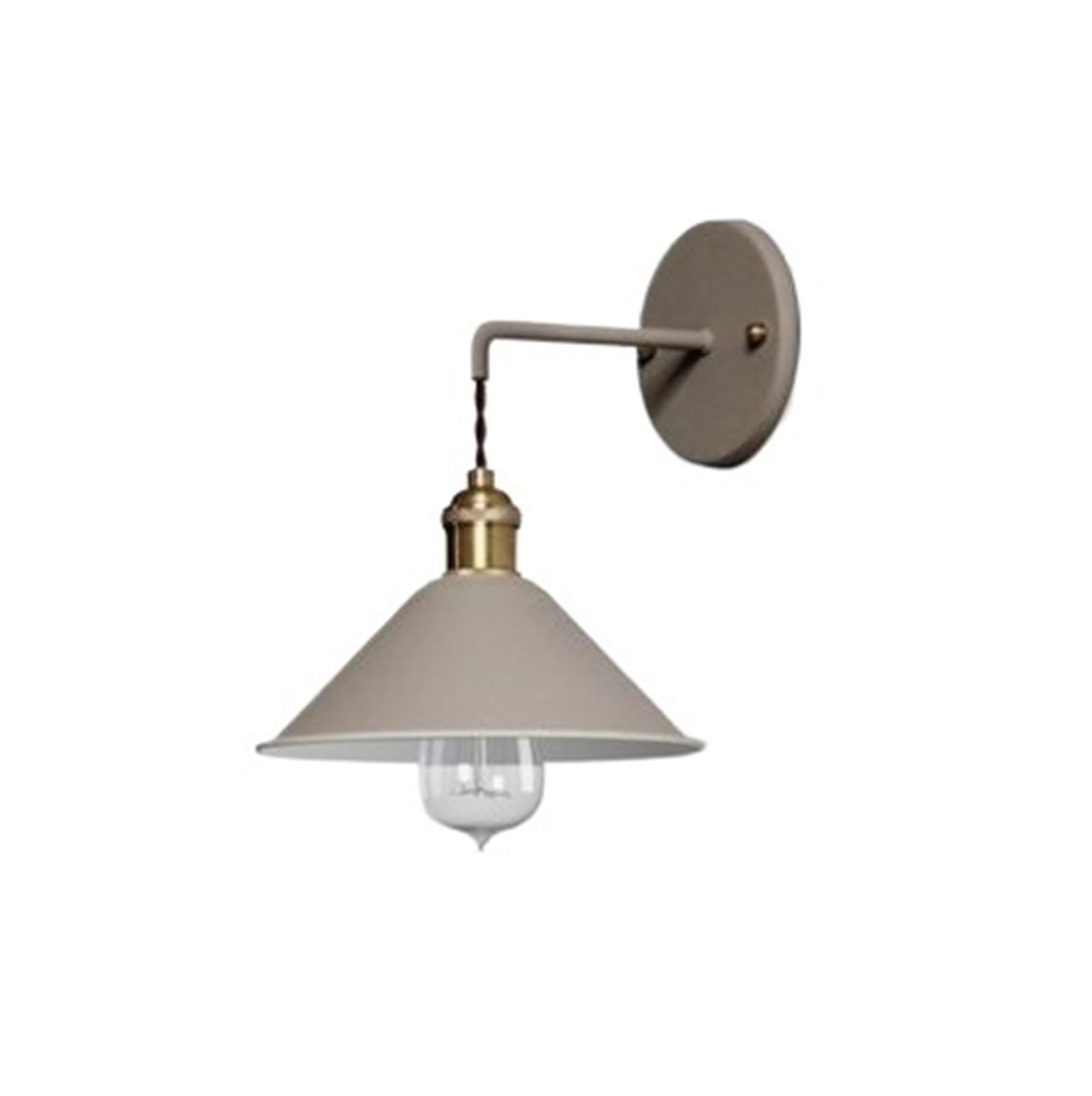 CUDTAPI LED Wall Lamp Nordic Colorful Bedroom Bedside Wall Lights, Simple Home Decors Iron Sconces Indoor Stairs Aisle Lighting(5500-7000K,Khaki)