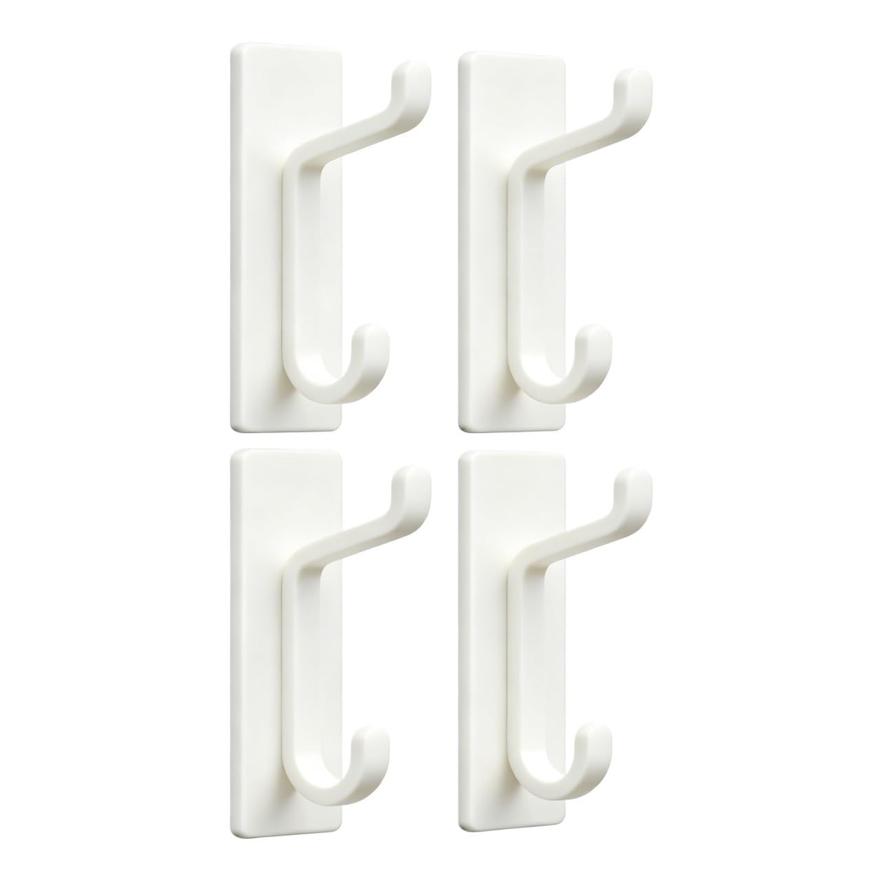 2/4pcs Adhesive Wall Hooks for Hanging Towel for Bathrooms Door Hanger Coat Hook Heavy Duty Sticky No Damage