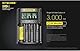Nitecore Universal Ladegerät UMS4 3000 mA USB Erwachsene Unisex schwarz L 159 x B 107 x H 41