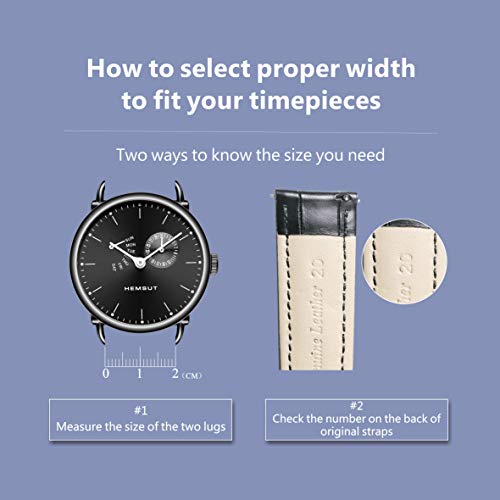 Lederen horlogeband, Alligator Embossed vervangende band voor mannen of vrouwen keuze van 16mm 18mm 20mm 22mm met zilverkleurige gesp - Afbeelding 8