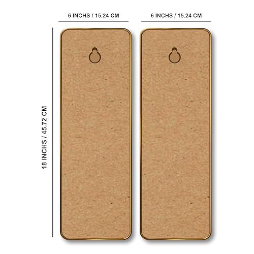 Image of Livin'luxe Relax & Soak Abstract Wall Panel Set of 2 | Sparkle Lamination MDF Wall Art | Minimal Botanical Decor for Bedroom, Living Room & Bathroom Walls (12 x 18 Inch) AS-10