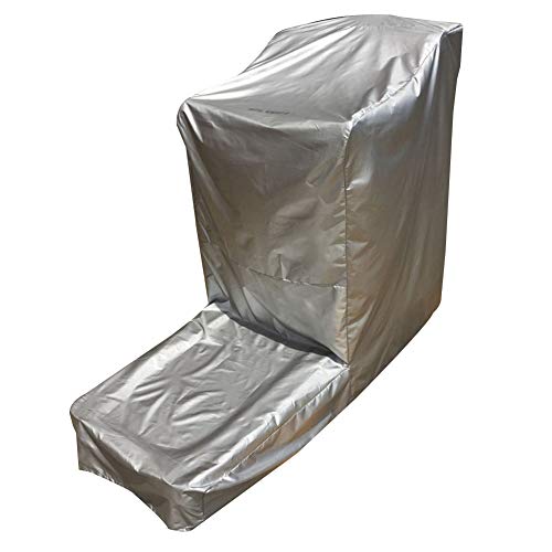 Preisvergleich Produktbild KKCF Abdeckplane Schutzhülle Gartentisch Laufband Anti-UV Wasserdicht Terrasse Oxford-Tuch, 2 Stile, 3 Größen (Farbe : Silber, größe : 205x95x150cm)