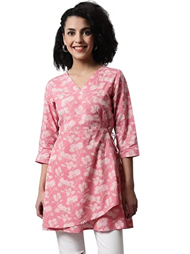 Image of feranoid Women Cotton Angrakha Kurti