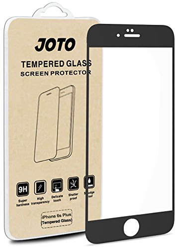 iPhone 6S Plus Screen Protector / 6 Plus - JOTO Full Screen Tempered Glass Screen Protector Film, Edge to Edge Screen Film Guard Saver for Apple iPhone 6S Plus / 6 Plus 5.5-Inch (1 Pack, Clear/Black)