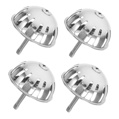 DONFAMDS 4個ステンレス製小便器漏斗カバー 耐腐食防臭ストレーナー 尿排水口用防臭プラグ 商業施設向けユニバーサルドレンストッパー