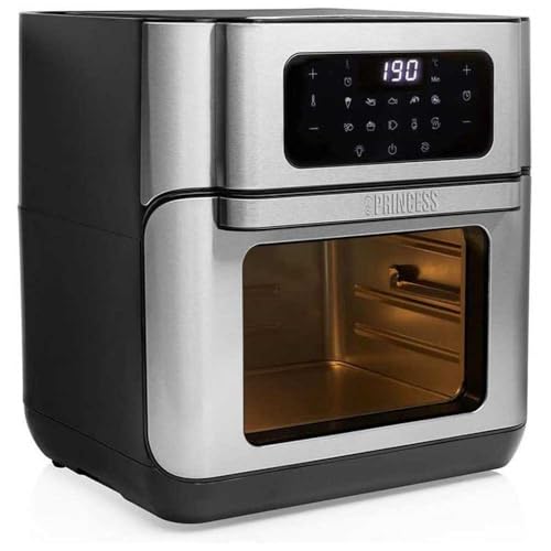 FORNO PRINCESS 10L SENZA OLIO 1500W TEMPERATURA 80-200 C TEMPORIZZATORE PANNELLO DI CONTROLLO...