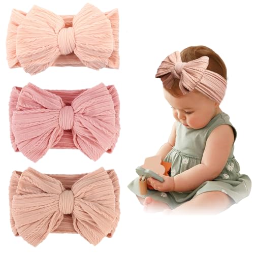 La Mejor Selección de Niñas de hasta 24 meses para Bebé los más recomendados. 44 HASTHIP® Diademas de Nailon para Bebé Niña 0-24 Meses,Set de 3 Cintas con Lazo Rosa,Bandas para el Pelo Suaves y Elásticas Accesorios Cómodos Recién Nacidos y Niñas...