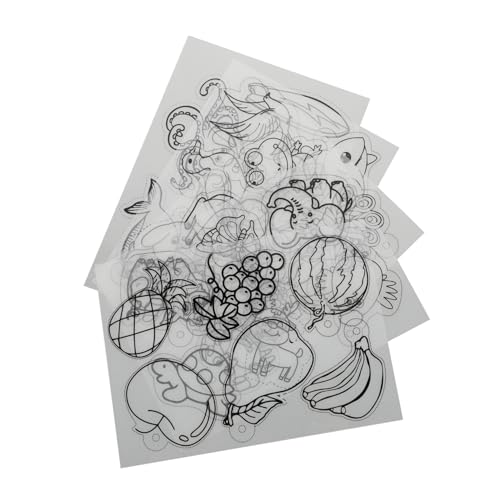 NUOBESTY 5hojas Encogido Para Manualidades Accesorios Mano De Relleno Cangrejo Tortuga Pájaro Océano