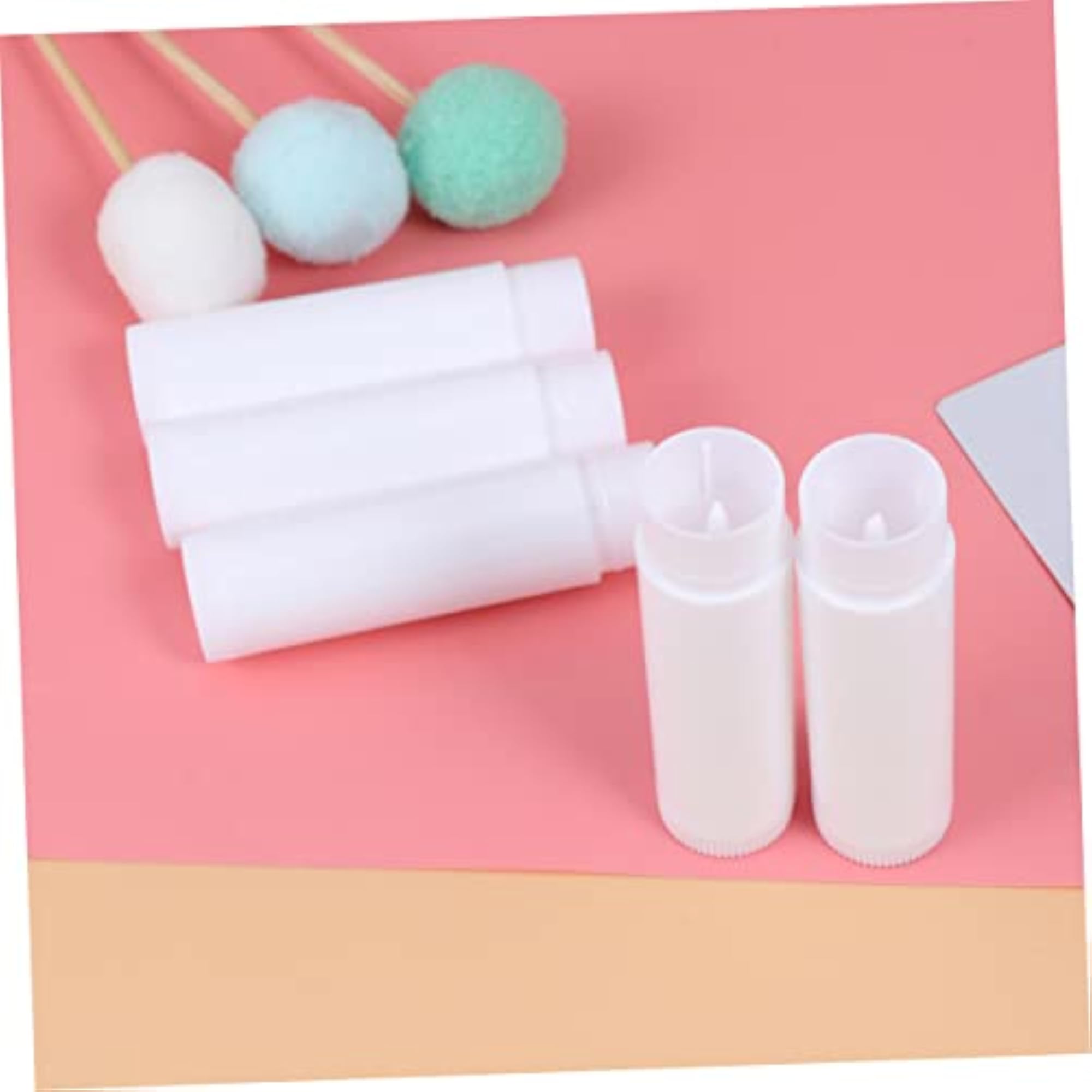 Tube Bulk Set of 25 Empty Plastic Tubes with Caps