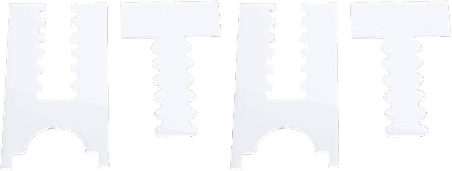 TOPINCN Couch Wall Spacer, 2 Pack Acrylic Clear Adjustable Sofa Stopper Furniture Wall Protector, with Reliable Support for Preventing Fire Hazards and Scratches (6 Slots)