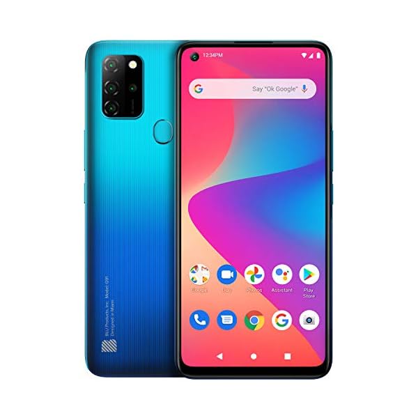 BLU G91 | 2021 | 3-Day Battery | Unlocked | US Version | US Warranty| 4/128GB | Blue