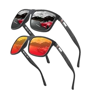 Perfectmiaoxuan Polarisierte Sonnenbrille Herren/Damen ; Vintage/Klassisch/Elegant Brillengestell; HD-Pilotobjektive; Golf/Fahren/Angeln/Reisebrille/Outdoor-Sportarten Mode Sonnenbrille