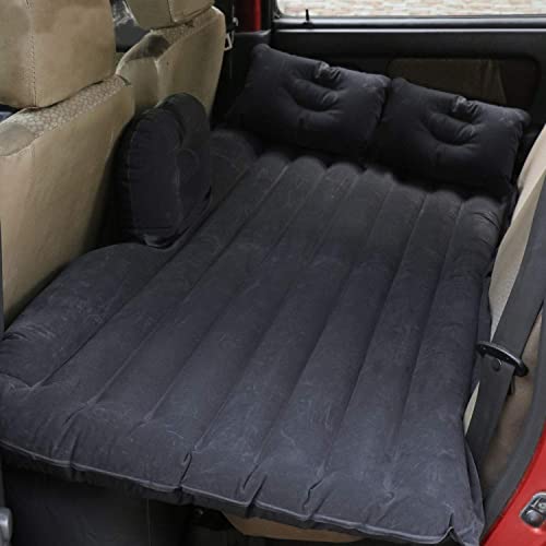 Allextreme Car Inflatable Air Mattress Back Seat Camping Bed,Universal Portable SUV Extended Air Couch with Two Air Pillows Travel Sleeping baby kids 