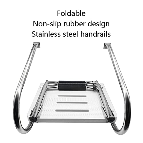 Escalera para piscina plegable de 3 peldaños miniatura 6