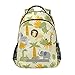 Sac à dos pour étudiant, motif girafe, zèbre, éléphant